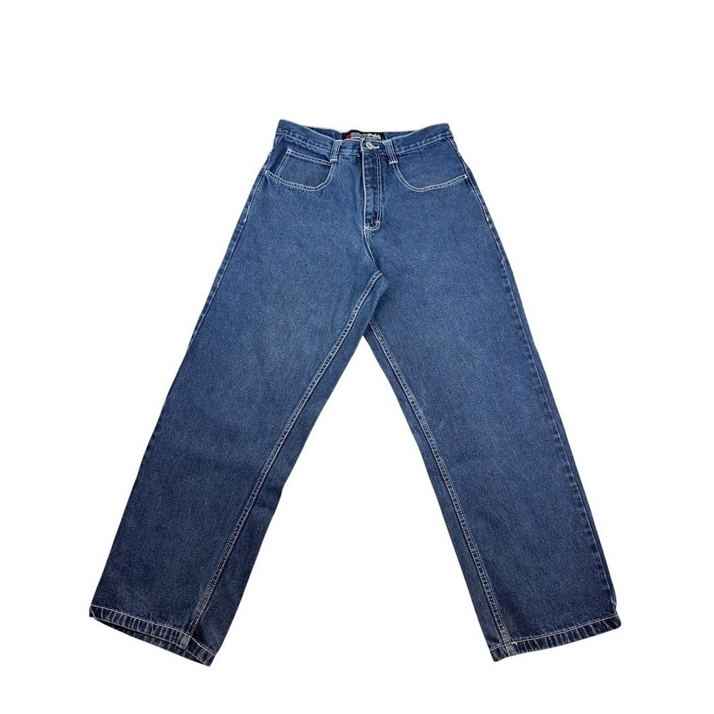Vintage Southpole Jeans Mens 32x30  Baggy Wide Leg Y2K Skater Hip Hop Dark Wash